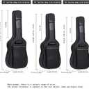 H&Z Simple Acoustic Folk Guitar Bag Backpack Double Straps 600D Oxford Guitar Soft Carry Case Guitar Cover (41 inch)