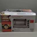 BLACK+DECKER 4-Slice Convection Oven, Stainless Steel, Curved Interior Fits a 9 inch Pizza, TO1313SBD