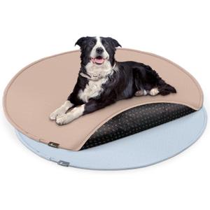 Paw Inspired Round Washable Pee Pads for Dogs (2 Pack) | Reusable Puppy Pads for Potty Training, Whelping, Waterproof Mat | Leakproof, Non-Slip Liners (48" Size, Pack of 2)