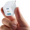 JOYROOM iPhone Charger Fast Charging, 3 Port 30W GaN USB C Charger Block, Portable Compact Type C Charging Block with Foldable Plug for iPhone17/16/15/14/13/12 Series, iPad, Galaxy and More