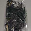 Ribbon Stick Wands Streamers for Wedding Party Favor (Black-30PCS)