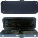Electric Guitar Hard Case for Standard Electric Guitars; Fits Fender Stratocaster/Telecaster, & More - Blue