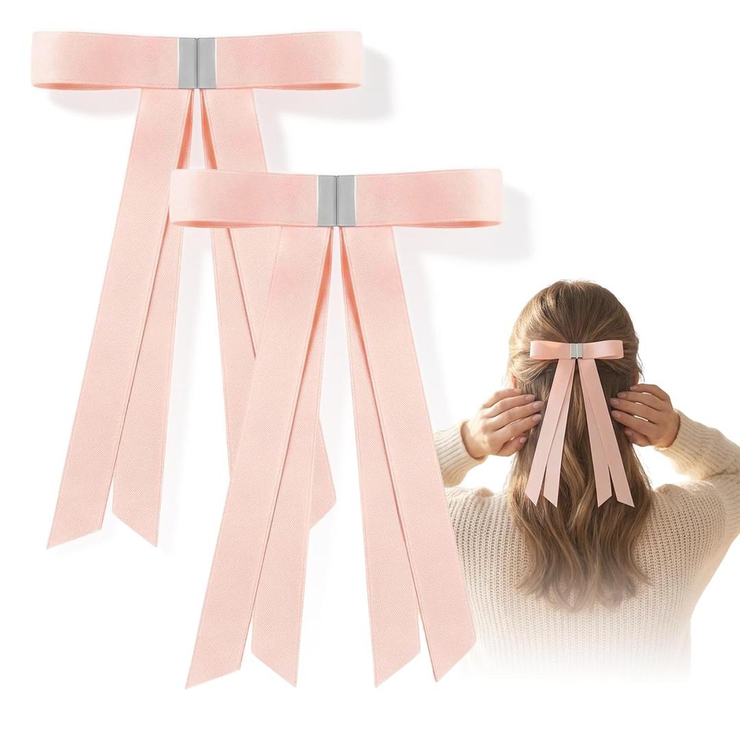 2Pack Magnetic Hair Bow,Magnetic Hair Clips for Women,Butterfly Hair Clips,Strong Hold No-Slip Hair Clips,Strong Anti-Slip Hold for Thick/Thin/Long Hair