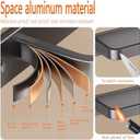 Rust-Resistant Towel Bar16inch White Hand Towel Holder, Towel Racks for Bathroom Aluminum Wall Towel Holder