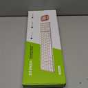 Seenda Bluetooth Keyboard and Mouse Combo for Mac, SKM64-2 Rechargeable Slim Wireless Keyboard Mouse, 3 Multi-Device Connection, Compatible for Mac, MacBook Pro/Air, iPad, iPhone, White Rose Gold