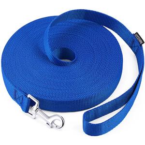 AMAGOOD Long Dog Leash for Training 15FT 20FT 30FT 50FT 100FT Long Dog Lead for Medium and Small Dogs Training,Tie Out,Play,Camping (15feet, Blue)