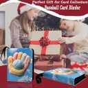 2 x Baseball Card Binder - 400 Capacity 4-Pocket Trading Card Album, 3 Ring Card Holder Binder, Waterproof PU Leather, Zip Closure, Perfect Christmas Birthday Gift for Kids & Collectors