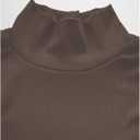 RoseSeek Men's Mock Turtleneck Tank Tops Ribbed Knit Slim Fit Sleeveless Shirts Casual Basic Tee Shirts (Brown, L)