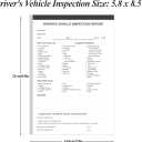 (20-Pack) Detailed Driver's Vehicle Inspection Report Book Format, 2-Ply Carbonless, 31 Sets of Forms per DVIR Log Book for Truck Drivers, 5.8" x 8.3"
