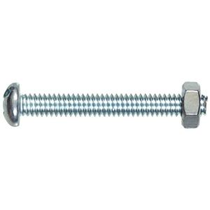Hillman No. 1/4-20 in. x 3/4 in. L Slotted Round Head Zinc-Plated Steel Machine Screws 11 pk