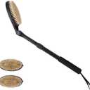 EASACE 3.0 Back Scrubber Brush for Shower, Soft and Stiff Bristles, Adjustable Head, Long Handle, Replacement Brush Head