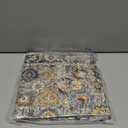 Boho Throw Pillow Covers 20x20 inch Set of 2,Soft Pillowcases Bohemia Carpet Printing Pattern Decorative Sofa Living Room Bed Square Pillow Case Cushion Cover-Blue Green