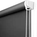 NUTRO CHILL Window Shades, Thermal Insulated Fabric Roller Window Blackout Blinds for Home, Hotel, Restaurant, Office (23" W x 68" L,Black)