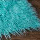 Faux Fur Fabric Plush Pre-Cut Strips Long Pile Fun Faux Fur Fabric Material Plush Fabric Faux Fur Fabric Fuzzy Yarn Fabric 1 Piece = 50CM Width = 160CM(Color:#5)