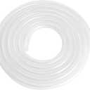 1/2" ID 3/4" OD - 10 ft Clear Braided Hose Plastic Vinyl Tubing, High Pressure Flexible Reinforced PVC Tube for Transfer Water Air Oil, BPA Free & Non-Toxic