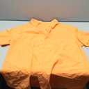 Mens Linen Shirts Gradient Short Sleeve Casual Shirts Button Down Shirt Beach Summer Wedding Vacation Shirt for Men (XX-Large, A1 Pure Orange)