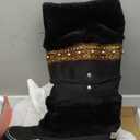 Women's Warm Lined Slipper Socks Boots Non-Slip Ankle Boots Warm Plush Hut Shoes Winter Boots Warm High Slippers Winter Slippers Household Shoes Outdoor Ankle Boots, 43