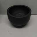 Black Wood Decorative Bowl, Wabi Sabi Textured Round Vintage Bowl, Home Decor for Centerpiece Tabletop Shelf