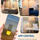 DEWENWILS Matter Plug in Dimmer Switch for Lamp, Works with Alexa, Compatible with Google Home & SmartThings APP Voice Wireless Dimmer Button Control, Dimmable LED/Tungsten Bulbs, 2.4G Wi-Fi, White