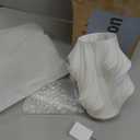 Bedside Lamps for Bedroom, 3 Way Dimmable Touch Table Lamp with LED Light Strip, Modern LED Desk Lamp with 3D Printed PVC Lampshade, Nightstand Lamp for Living Room, Office, Kitchen, Dorm Room