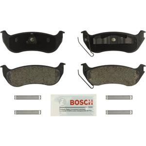 BOSCH BE964H Blue Ceramic Disc Brake Pad Set With Hardware - Compatible With Select Ford Explorer, Explorer Sport Trac; Jeep Liberty, TJ, Wrangler; Mercury Mountaineer; REAR