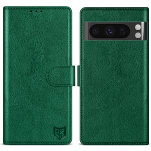 ZZXX for Google Pixel 8 Pro Wallet Case with [RFID Blocking] Card Slot Kickstand Magnetic Closure Leather Flip Fold Protective Phone Case for Pixel 8 Pro Case Wallet(Green-6.7 inch)