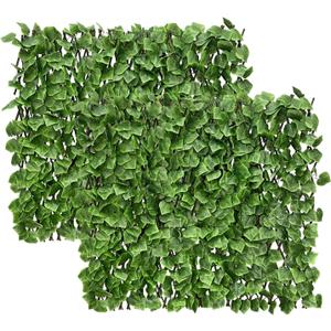 Expandable Fence Privacy Screen for Balcony Patio Outdoor,Decorative Faux Ivy Fencing Panel,Artificial Hedges (Single Sided Leaves)