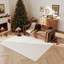 jxgzyy 100% Natural Wool Floor Carpet 4×6 Handwoven Wool Area Rug, 3'11" x 5'11"