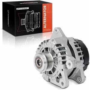 A-Premium Alternator Compatible with Hyundai Elantra 2017-2020, Kona 2018-2021 & Kia Soul 2020-2021, Seltos 2021, 2.0L, 12V 150A 6-Groove Clutch Pulley Clockwise, Replace# 2627727, 373002E821