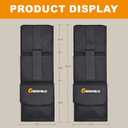 Truck Gun RackSet of 2, Seat Back Gun Rack with Adjustable Straps, 600D Oxford Cloth, Universal Rifle Holder, PVC Coated, Secure Storage Pockets for Hunting Gear, Easy to Install Vehicle Gun Rack (Black_1)