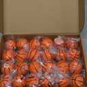 24 Pcs Mini Face Basketball Stress Balls for Boys Girls Face Fidget Toys Bulk Foam Balls for Stress and Anxiety Relief Balls for Party Favors Birthday Gift Decoration