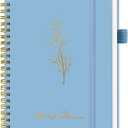 Undated Weekly Planner, Weekly To Do List Notebook with Goal & Habit Tracker Organizer, A5 Weekly Planner Notebook with Spiral Binding, 6.1" x 8.2" - Blue