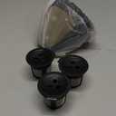 Reusable Coffee Pods for Ninja CPF301 Coffee Maker, 3 Pack Reusable K Cups Pods and 2 Pack Reusable Filters not for Ninja CFP101 & Ninja PB051