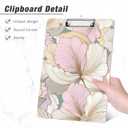 Rimilak Wood Clipboard, 8.5x11" Paper Letter Size, Cute Custom Pattern, Fun Design Hardcard Board for Classroom, Teachers, Kid, Woman, Back to School, Home & Office Supply, Modern Flowers