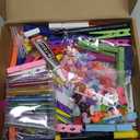 JOICEE 60 Set Cheer Pins Spirit Clips, 60 Colored Wooden Clothes Pins 102 Mini Resin Ducks Bows Daisy and Stickers Pens 150 Clay Beads for Backpacks Ribbon Team Classroom Cheer Gifts Bulk