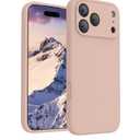 FireNova Magnetic for iPhone 17 Pro Case, Compatible with MagSafe, [Integrated Silicone Camera Control Button] [Camera Protection] Anti-Scratch Microfiber Lining Phone Case, 6.3", Pink sand