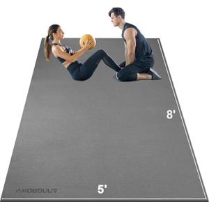 Large Exercise Mat 8'x5'|12'x6' Workout Mat for Home Gym Mats Exercise Heavy Duty Gym Flooring Fitness Mat Large Yoga Mat Cardio Mat for Weightlifting, Jump Rope, MMA, Shoe-Friendly Large Exercise Mat 8'x5'|12'x6' Workout Mat for Home Gym Mats Exercise Heavy Duty Gym Flooring Fitness Mat Large Yoga Mat Cardio Mat for Weightlifting, Jump Rope, MMA, Shoe-Friendly
