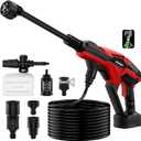 Cordless Portable Cleaning Tool for Milwaukee 18V Battery, 800 PSI Handheld Cleaning Tool with Brushless Motor, 6-in-1 Nozzle, 3 Level Adjustable for Car Yard Fence Wall Clean (Battery Not Included)