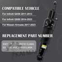2PCS Rear Air Shock Absorber Struts without Hydraulic Compatible with Infiniti QX56 2011-2013, for Infiniti QX80 2014-2023, for Nissan Armada 2017-2023