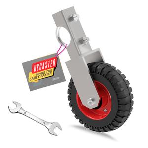 Gate Wheel 6inch Under Mount Farm Gate Caster for Chain Link Fence Sliding Gate Casters 330lb Capacity,Heavy Duty Tube Gate Caster with Spanner (1 Pack)