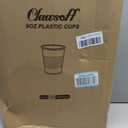 Clawsoff 1000 Pack 9 oz Clear Plastic Cups, Small Plastic Cup Bulk, Clear Disposable Cocktail Cup, Cold Party Drinking Cups for Picnics, Ceremonies, Events