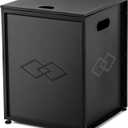 Propane Tank Cover Table 20LB Outdoor Gas Cylinder Hideaway Storage Box with Side Handles Metal Side Table for Garden Fire Pits