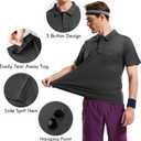 Haimont Men's Polo Shirts with Pocket Short Sleeve Quick Dry Moisture Wicking Golf Shirts Business Casual Work Polos (XX-Large)