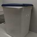 IRIS USA Dog Food Storage Container, Up to 54 lbs, Navy/Pearl, Made in USA