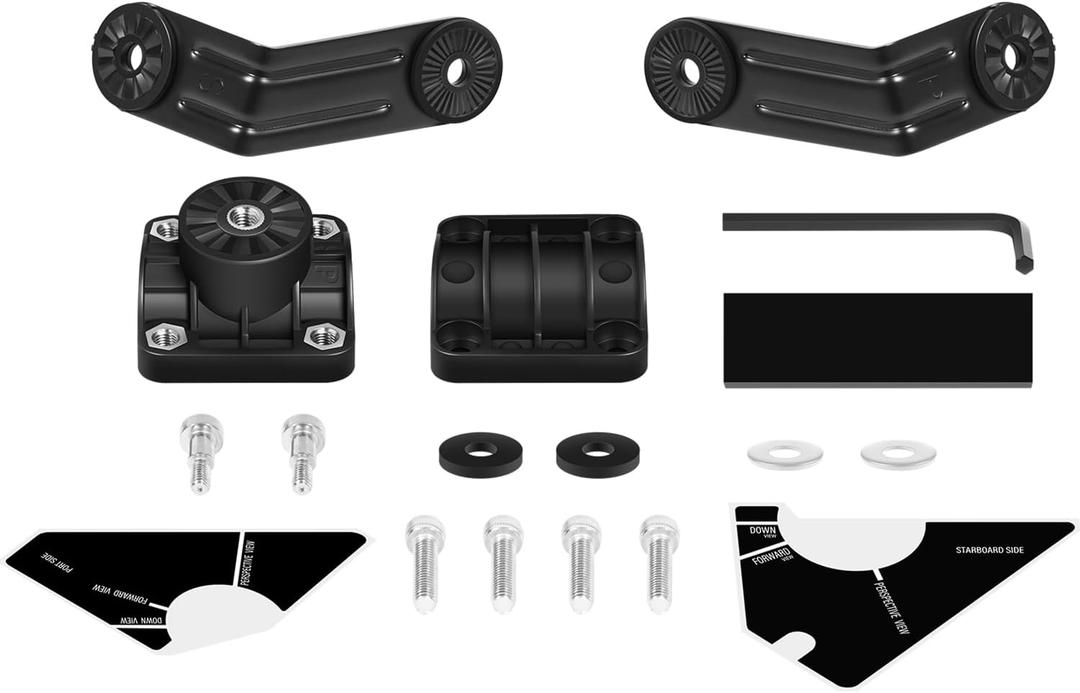 Perspective Pole Mount for Garmin LiveScope LVS32, Compatible with GPSMAP and ECHOMAP Chartplotters - 010-12970-00