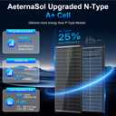 400 Watt Solar Panel,4pcs 100W Bifacial Solar Panels 18V 18BB N-Type A+ Cell 25% High Efficiency 100Watt Solar Panel for Rooftop RV Farm Trailer Marine Home Off-Grid System (100W*4PCS Bifacial)