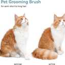 Aumuca Skin Friendly Self-Cleaning Slicker Brush for Dogs & Cats, Gentle Pet Grooming Tool for Shedding & Deshedding, Efficient Hair Remover for Long & Short Haired Pets