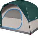 Coleman Skydome Camping Tent with 5 Minute Setup, 2/4/6/8 Person Weatherproof Tent with Rainfly & Carry Bag, 20% More Headroom Than Traditional Canopies (PFAS-Free, Evergreen)