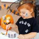 3 x Halloween Ghost Stickers, Laser Cute Boo Ghost Stickers, Suitable for Envelope Journal DecorParty Supplies Halloween Decorations (Style 2)