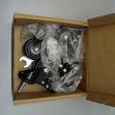 Stem Caster Wheels Heavy Duty 2 Inch, Threaded Stem Casters Set of 4, 5/16"-18x1 (Screw Diameter 5/16", Stem Length 1"), Safety Dual Locking Industrial Castors 600Lbs, Wheels for Cart, Furniture